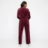 GR Giaan Rooney Wide Leg Velour Pant Aubergine -women's clothing Sales 631817 C 0500 10