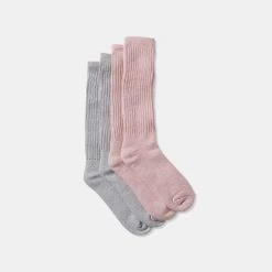 Sash & Rose Slouch Socks Light Grey & Light Pink 7 Sash & Rose Slouch Socks Light Grey & Light Pink -women's clothing Sales 631905 C 1050 06