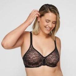 Triumph Amourette Charm Lace Underwire Bra Black -women's clothing Sales 631907 C 0001 00 2