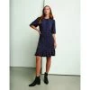 Khoko Smart Mock Neck Tie Dress Airforce -women's clothing Sales 632026 C 0030 04