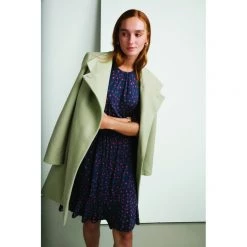 Khoko Smart Mock Neck Tie Dress Airforce -women's clothing Sales 632026 C 0030 04 3