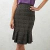 Khoko Smart Grey Check Skirt Multicoloured