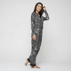 Jane Lamerton Lace Sleep Pant Black White 9 Jane Lamerton Lace Sleep Pant Black White -women's clothing Sales 632080 C 1001 25