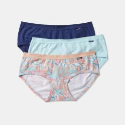 Underworks Boyleg 3 Pack Blue & Floral