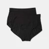 Underworks Bamboo Full Brief 2 Pack Black -women's clothing Sales 632144 C 0001 00