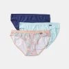 Underworks Bikini 3 Pack Blue & Floral -women's clothing Sales 632145 C 1400 33