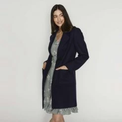 Khoko Smart Patch Pocket Jacket Navy -women's clothing Sales 632213 C 0410 00 3