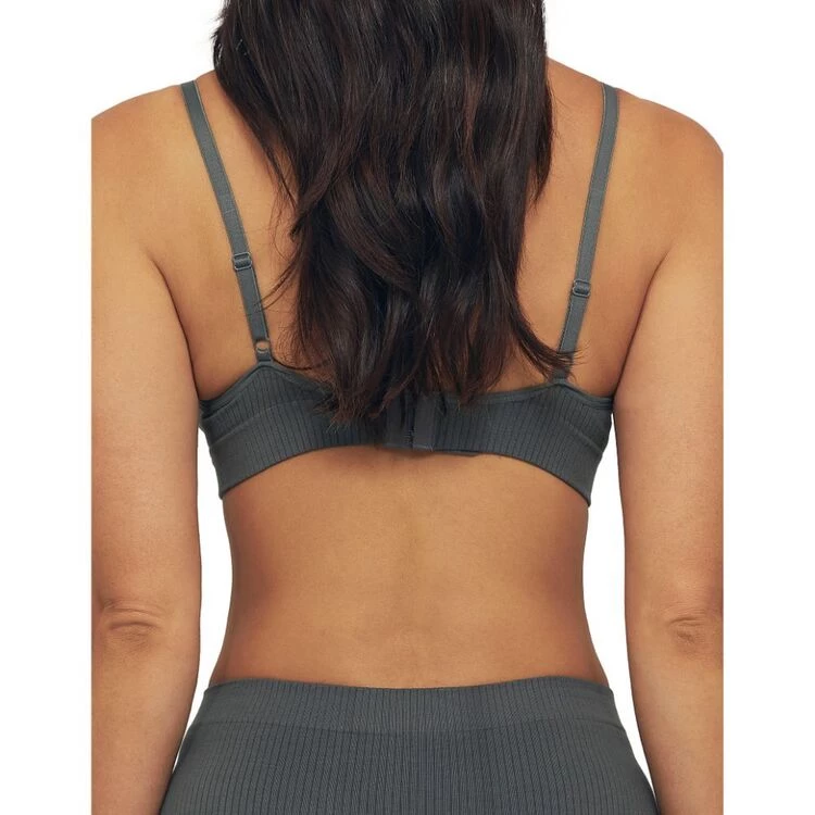 Ambra Organic Cotton Longline Bra Mineral Green 3 Ambra Organic Cotton Longline Bra Mineral Green