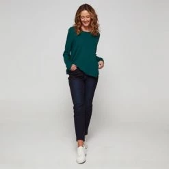 Savannah Flowing Top Emerald -women's clothing Sales 632987 C 0311 41 3