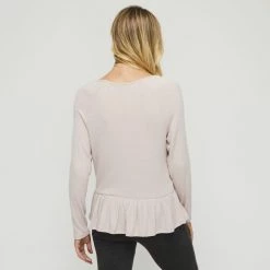 Savannah Raglan Peplum Top Pink -women's clothing Sales 632994 C 0650 00 2