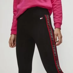 Tommy Hilfiger Logo Tape High Rise Legging Black