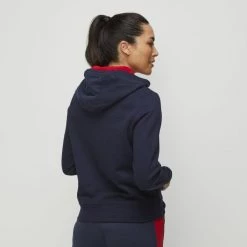 Tommy Hilfiger Fleece Hoodie With Print Flag Navy