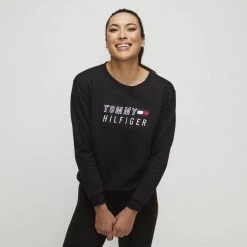 Tommy Hilfiger Colour Block SS Logo Fleece Black