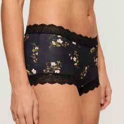 Jockey Parisienne Vintage Print Full Brief Black Floral