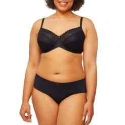 Nancy Ganz Maya Revive Lace Minimiser Bra Black -women's clothing Sales 633799 C 0001 00