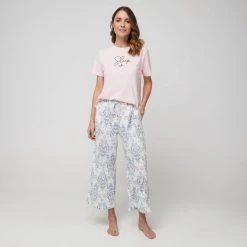 Sash & Rose Everyday Sleep Tee Light Pink -women's clothing Sales 634811 C 0681 08