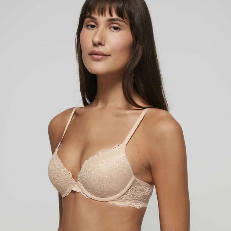 Pleasure State My Fit Lace Push Up Plunge Bra Beige 4 Pleasure State My Fit Lace Push Up Plunge Bra Beige - Image 2