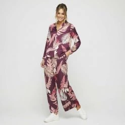 JB Jayson Brunsdon Print Palm Shirt Palmarosa 9 JB Jayson Brunsdon Print Palm Shirt Palmarosa -women's clothing Sales 634840 C 0670 73