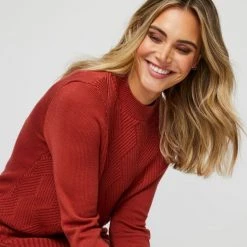 JB Jayson Brunsdon Jayson Brunsdon Criss Cross Skirt Brick -women's clothing Sales 634844 C 0610 19 3