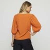 JB Jayson Brunsdon Gather Sleeve Top Tangerine -women's clothing Sales 634845 C 0800 46 3