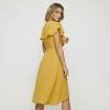 JB Jayson Brunsdon Cape Sleeve Dress Marigold -women's clothing Sales 634849 C 0710 34 5