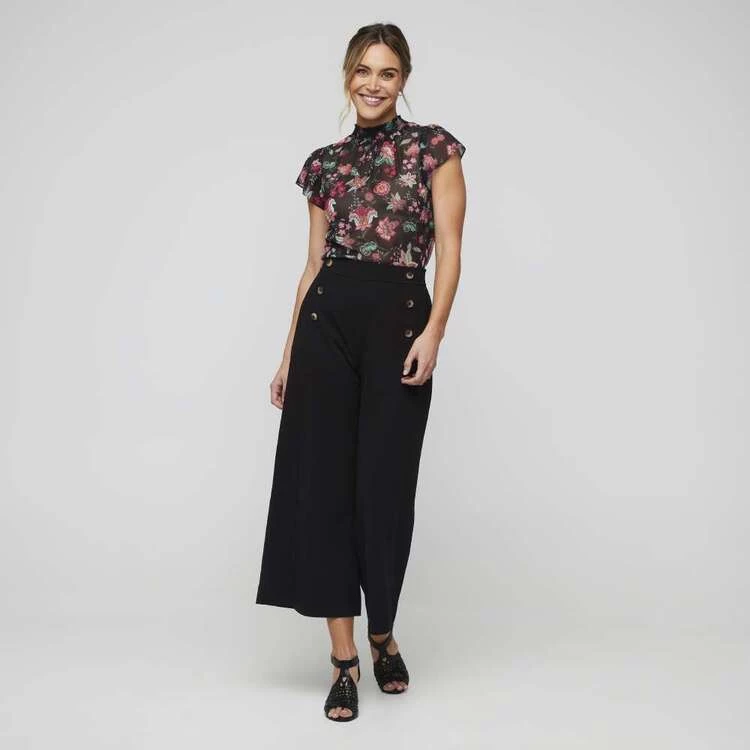 Leona Edmiston Ruby Frill Sleeve Shirred Blouse Chintz 5 Leona Edmiston Ruby Frill Sleeve Shirred Blouse Chintz - Image 3