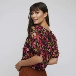 Stella Moroccan Daisy Top Pink Floral -women's clothing Sales 634881 C 1650 48 2