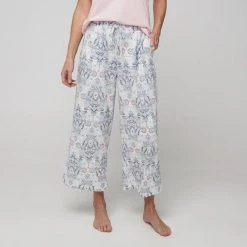 Sash & Rose Everyday Knit 3/4 PJ Pant Paisley Print -women's clothing Sales 636693 C 0964 67 2