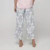 Sash & Rose Everyday Knit 3/4 PJ Pant Paisley Print -women's clothing Sales 636693 C 0964 67 4