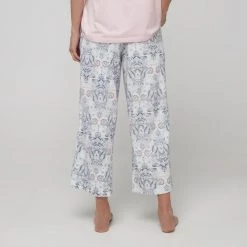 Sash & Rose Everyday Knit 3/4 PJ Pant Paisley Print