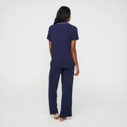 Sash & Rose Bamboo Long Pant PJ Set Navy -women's clothing Sales 636695 C 0410 00 2