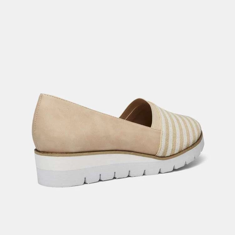 Savannah Liberty Wedge Slip On Natural Stripe 4 Savannah Liberty Wedge Slip On Natural Stripe - Image 2