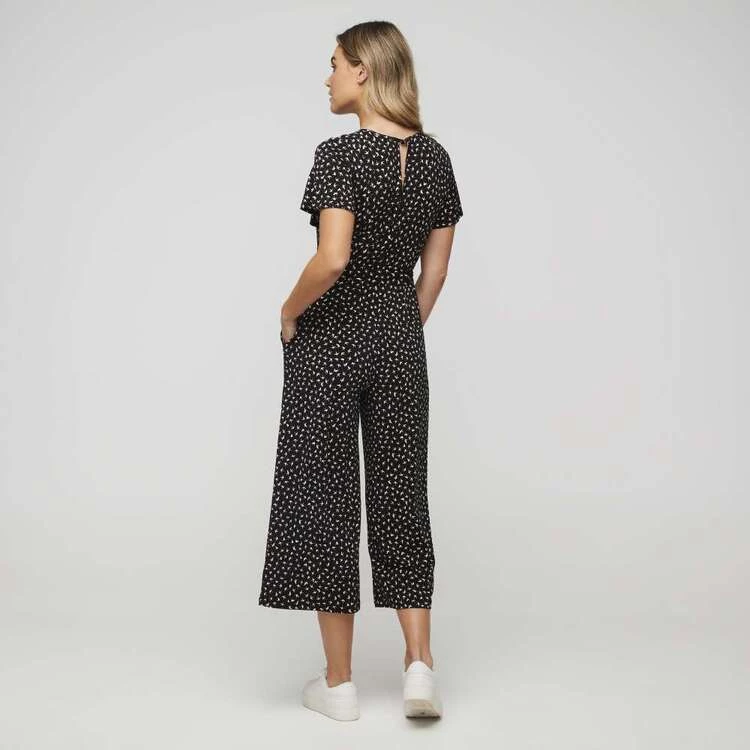Leona Edmiston Ruby Jersey Jumpsuit Mini Swallow Print Navy & Print 5 Leona Edmiston Ruby Jersey Jumpsuit Mini Swallow Print Navy & Print - Image 3