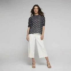 Jane Lamerton Gather Sleeve Blouse Spot Print 9 Jane Lamerton Gather Sleeve Blouse Spot Print -women's clothing Sales 640554 C 0967 33 3