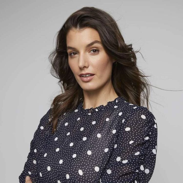 Jane Lamerton Gather Sleeve Blouse Spot Print 7 Jane Lamerton Gather Sleeve Blouse Spot Print - Image 5