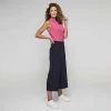 Jane Lamerton Pintuck Culotte Fr Navy