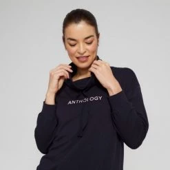 Anthology Slouch Funnel Neck Top Navy -women's clothing Sales 641021 C 0410 68 3