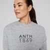 Anthology Cropped Crew Neck Jumper Grey Marle 1 Anthology Cropped Crew Neck Jumper Grey Marle -women's clothing Sales 641022 C 0060 24 3