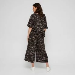 Khoko Collection Leg Drape Pant Leopard -women's clothing Sales 641033 C 0963 42 2