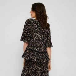 Khoko Collection Peasant Top Leopard 12 Khoko Collection Peasant Top Leopard -women's clothing Sales 641034 C 0963 42 2