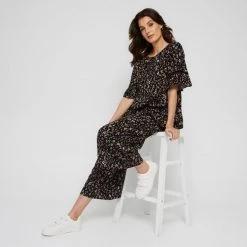 Khoko Collection Peasant Top Leopard 9 Khoko Collection Peasant Top Leopard -women's clothing Sales 641034 C 0963 42 5