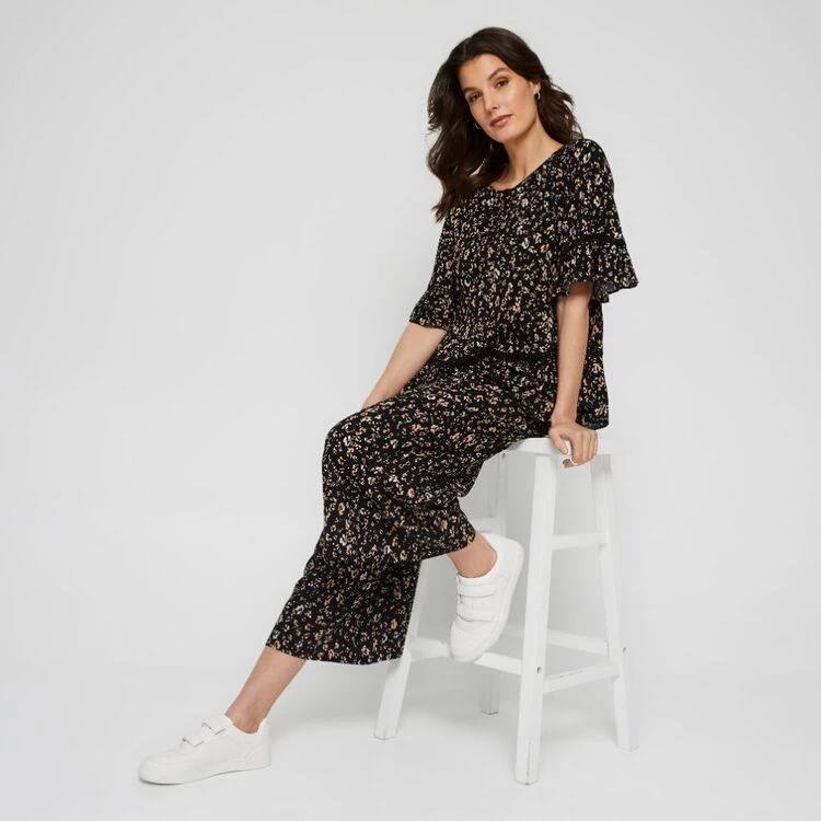 Khoko Collection Peasant Top Leopard 4 Khoko Collection Peasant Top Leopard - Image 2