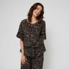 Khoko Collection Peasant Top Leopard -women's clothing Sales 641034 C 0963 42 6