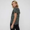 Khoko Smart Sweetheart Flutter Sleeve Top Firefly Print Black