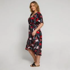 Estelle Tulip Floral Dress Print -women's clothing Sales 641817 C 0965 53