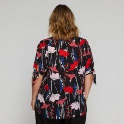 Estelle Tulip Floral Blouse Print -women's clothing Sales 641832 C 0965 53 2