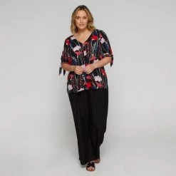 Estelle Tulip Floral Blouse Print -women's clothing Sales 641832 C 0965 53 3