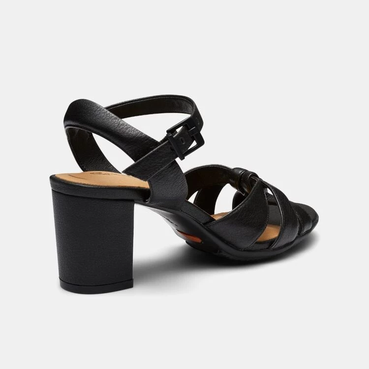 Hush Puppies Lorena Knot Front Block Heel Black 4 Hush Puppies Lorena Knot Front Block Heel Black - Image 2
