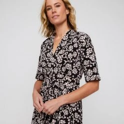 Khoko Smart V Neck Fit & Flare Jersey Dress Jasmin -women's clothing Sales BP634851001 jasmin 3