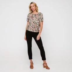 Khoko Smart Ruched Hem Jersey Top Magnolia -women's clothing Sales BP634852001 magnolia 3